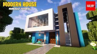 Very simple modern house in Minecraft