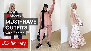 3 Must-Have Outfits for Any Occasion with Zahraa | JCPenney #Shorts