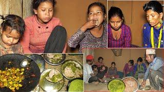 dharme brother family cooking village recipe || village family enjoying food all together ||