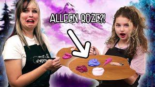 MIJN DOCHTER KIEST MIJN VERF! - Bob Ross Challenge met Emily