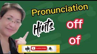 OFF / OF - Pronunciation Hints  #off #of #pronunciation #pronounce #Uniqhub #nildaroxas