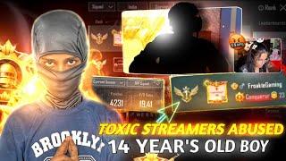2 TOXIC STREAMERS ABUSED 14 YEARS OLD BOY  | 19 KD HACKER 3 SEASON IN INDIA #bgmi