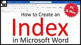 How to Create an Index in Microsoft Word (PC & Mac)