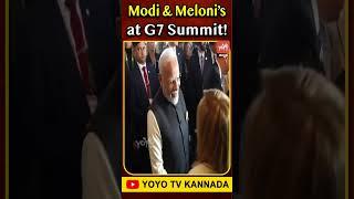 Modi & Meloni’s at G7 Summit! #pmmodi #modimeloni #g7summit2025 #g7