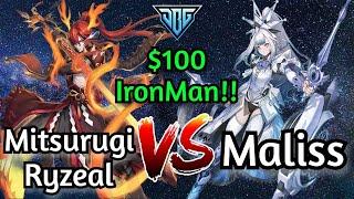 Mitsurugi Ryzeal Vs Maliss $100 IronMan Yu-Gi-Oh!