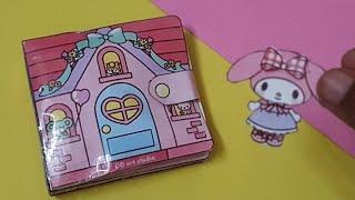 DIY My melody squishy quiet book /paper doll house /JOICE ART