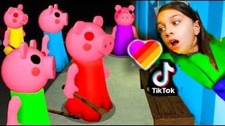 ПИГГИ 100 новые БАГИ и Приколы из лайка и тик тока Роблокс Piggy roblox секрет пигги и Валеришка