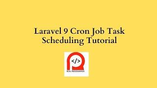 Laravel 9 Cron Job Task Scheduling Tutorial