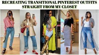 RECREATING TRANSITIONAL SUMMER-TO-FALL OUTFITS FROM PINTEREST