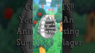 Animal Crossing Surprise Villager Egg! #acnh #animalcrossing #shorts