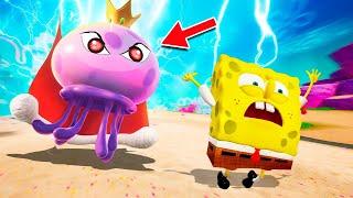 СПАНЧБОБ VS ОГРОМНЫЙ КОРОЛЬ МЕДУЗ! БИТВА С БОССОМ В SPONGEBOB SQUAREPANTS: BATTLE FOR BIKINI BOTTOM