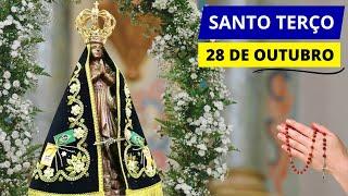 SANTO TERÇO DE APARECIDA DE HOJE - 28/10/2024 | MISTÉRIOS GOZOSOS | SEGUNDA-FEIRA