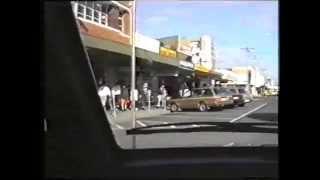 A drive around Traralgon's CBD in 1989 (from old VHS vision)