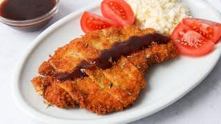 Easy 30-min. Crispy & Juicy Tonkatsu - Japanese Pork Cutlet