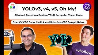 YOLOv3, YOLOv4, YOLOv5, Oh My! | OpenCV + Roboflow Webinar on the YOLO Family of Models