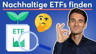 Nachhaltige ETF finden: So geht's! Ethische Geldanlage mit nachhaltigen ETFs