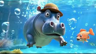 Hippo & a hat Nursery Rhyme #nurseryrhymes #nurseryrhymesforbabies #babyrhymes #childrhymes drens