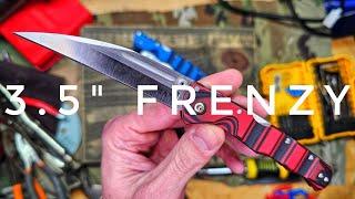 NEW COLD STEEL FRENZY II 3.5" (RED/BLACK) 3V