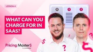 What can you charge for in SaaS? | Pricing Masters S02E04