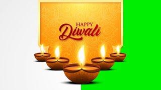 Beautiful Happy Diwali wishes Video | Motion Graphics | Green Screen