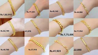 Latest gold bracelet designs with price