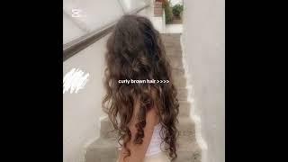 curly brown hair ️  .#love #sea #capcut #tiktok #trend #video #youtube #youtuber #happy #hairstyle
