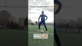 Ankleweights are cheatcode #football #training #shorts
