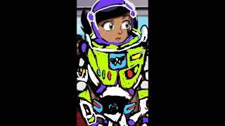 The Amazing Spiez Meet Totally Spies Megan Clark and Toy Story 2 Ultra Buzz Lightyear Robots Purple