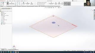 SolidWorks. Плоскость под углом.