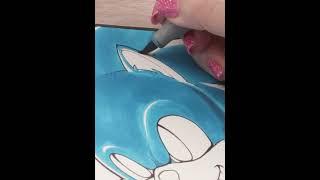 Drawing Sonic from Sonic the Hedgehog