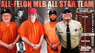 26-MAN ALL-Prison Criminal MLB All-Star Team!! ROSE, Vazquez, etc...