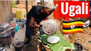 Ugandan way of cooking Ugali #thepearlofafrica