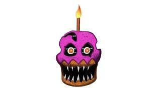 iPad Pro, How to draw Nightmare Cupcake, FNAF, Как нарисовать кошмарный кексик