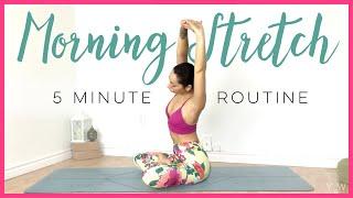 5 Minute Yoga Stretch ( Morning Yoga For BEGINNERS In Just 5 MINUTES! )