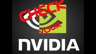 Check if Nvidia Graphics card is working or not !