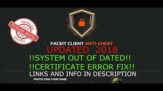 Faceit AC fix, System out of date ! Updated 05/2019 + windows 7, 8.1, 10 / SOLVED! #Shorts