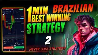 Brazilian 1 Minute Sureshot Strategy - 2 | Quotex 100% Winning Strategy | Sureshot pattern #quotex