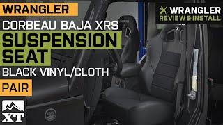 Jeep Wrangler Corbeau Baja XRS Suspension Seat - Black Vinyl/Cloth Review & Install