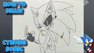 How To Draw Cyborg Sonic | Sonic | Step By Step #drawing #sonic