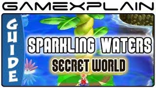 New Super Mario Bros. U - Secret World in Sparkling Waters & Shortcut to Rock-Candy Mines