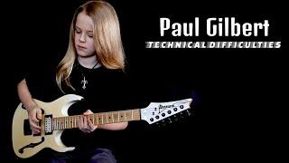 Paul Gilbert- Technical Difficulties - Racer X - Guitar cover - Bailey - 11 years old