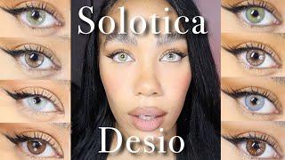 DESIO VS. SOLOTICA Comparison PT. 2! Testing TOP RATED Color Contacts (Review & Try-On)