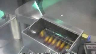 Capsule Machine for filling gelatine capsules by powder. Video 1051 www.Pharma-Manager.com