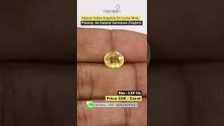 Yellow Sapphire | Pukhraj | Sunlit Brilliance: Discover Yellow Sapphire's Radiance!  | Gemstones