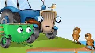 Тракторець молодець та брати бобри , канал казкарик, ‎@traktorec-molodec #tractor #shorts #short