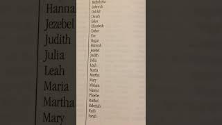 Name Inspired by Biblical Women female 