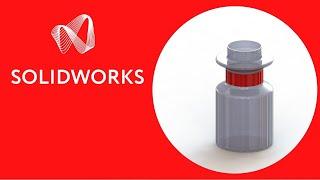 SOLIDWORKS Пример моделирования бутылки