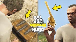 GTA 5 - Treasure Hunt in Singleplayer! (Secret Golden Revolver Location)