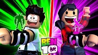 OMNITRIX DO ARTHURZINHO vs OMNITRIX DA SAAHZINHA NO ROBLOX !! (Ben 10)