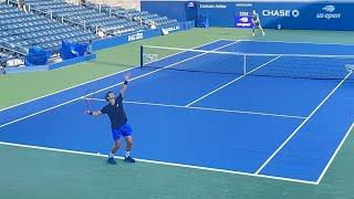 Marcos Giron served bomb Ace vs Hubert Hurkacz Us Open 2022 Championships